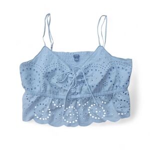 aerie Eyelet Crop Tank XL